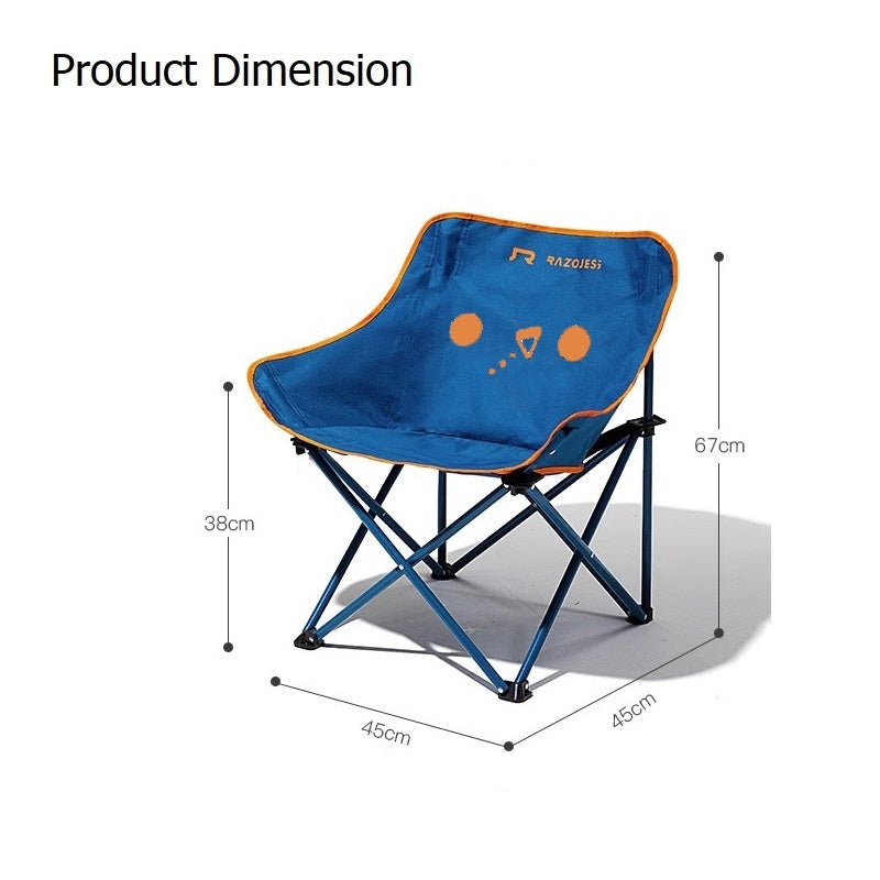 Load image into Gallery viewer, RAZOJESS Moon Chair for Outdoor Camping Fishing Picnic Blue
