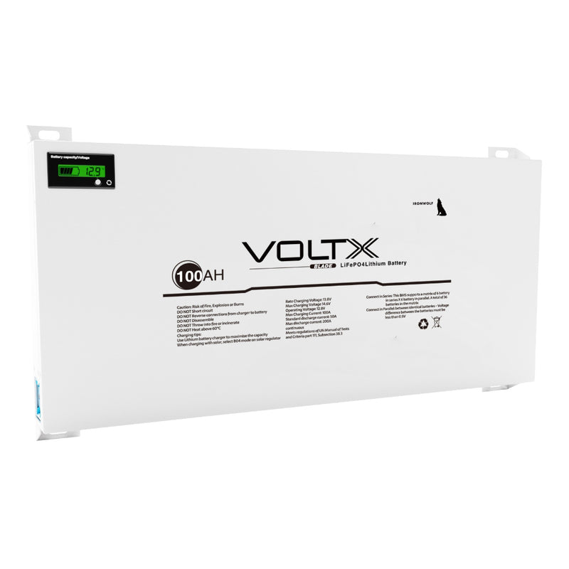 Load image into Gallery viewer, VoltX 12V Lithium Battery 100Ah Blade
