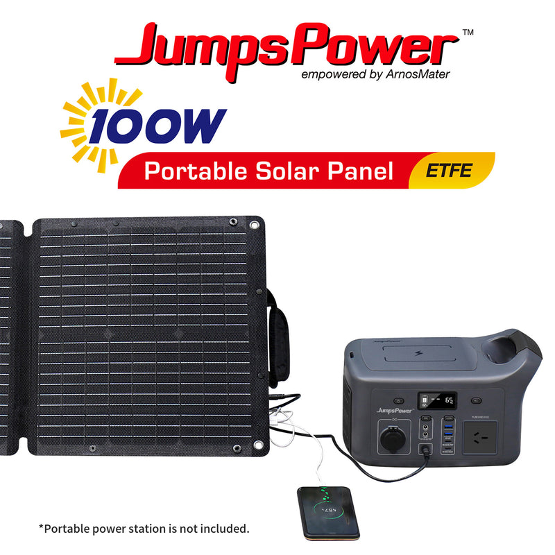 Load image into Gallery viewer, 100W Solar Panel Portable Charger JumpsPower Power Generator Foldable
