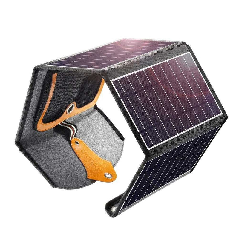 Load image into Gallery viewer, CHOETECH SC005 22W Portable Waterproof Foldable Solar Panel Charger (Dual USB Ports)
