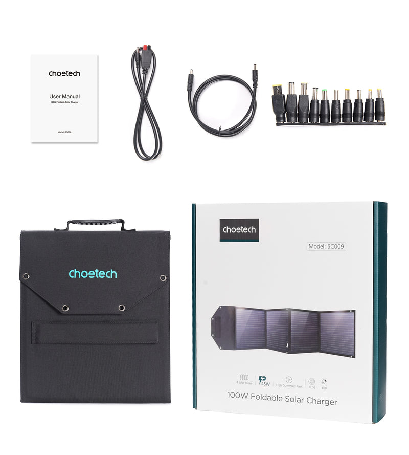 Load image into Gallery viewer, CHOETECH SC009 100W Foldable Solar Charger
