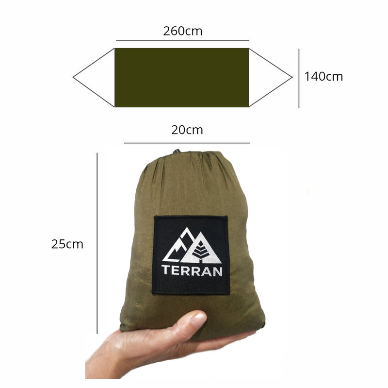 Load image into Gallery viewer, TERRAN Camping Hammock with Mosquito Net - Camouflage
