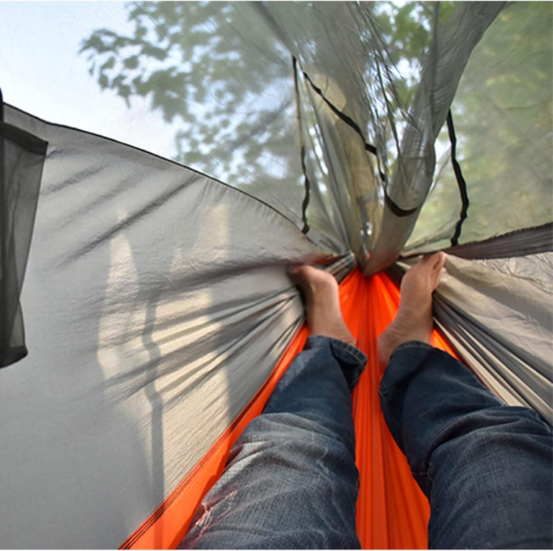 Load image into Gallery viewer, TERRAN Camping Hammock with Mosquito Net - Orange
