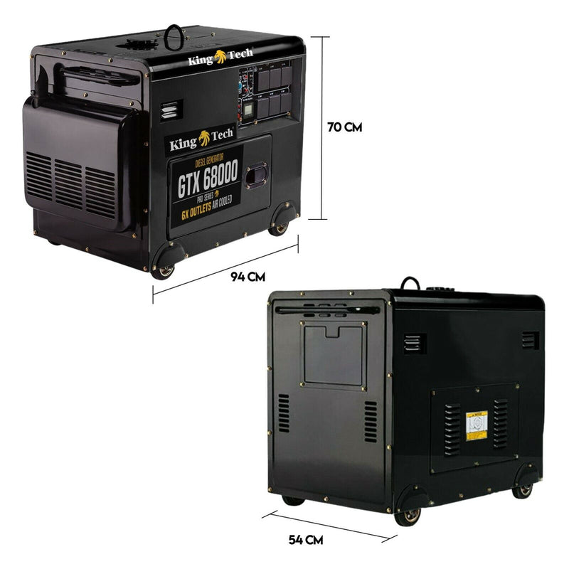 Load image into Gallery viewer, Diesel Generator Single Phase 8.4kw Rated Diesel 6kw 13hp Portable
