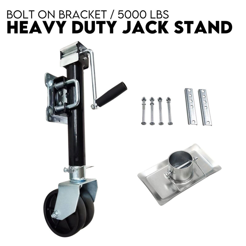 Load image into Gallery viewer, TRAILER PARTS TRAILER CARAVAN JACK STAND /JOCKEY WHEEL DRAW BAR FITMENT 5000LBS
