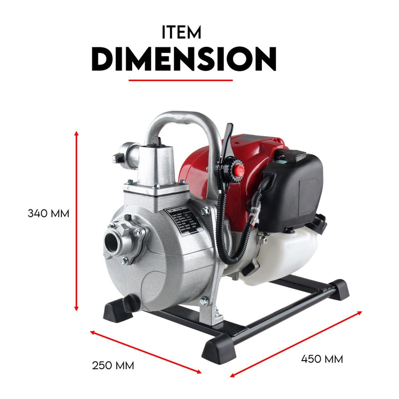 Load image into Gallery viewer, Portable 4-Stroke Petrol Water Pump 1.6HP
