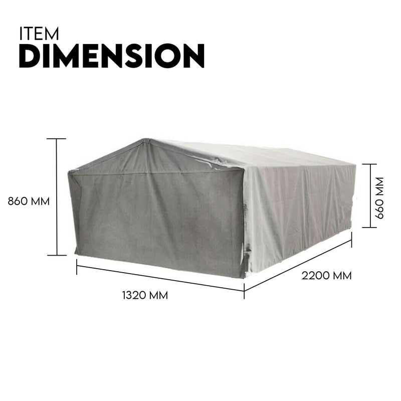 Load image into Gallery viewer, Box Cage Trailer Cover Canvas Tarp for 7x4 600mm High Cage Premium Quality 2 ft
