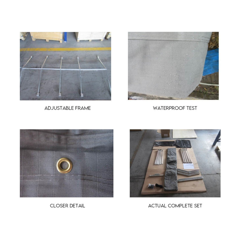 Load image into Gallery viewer, Box Cage Trailer Cover Canvas Tarp for 7x4 600mm High Cage Premium Quality 2 ft
