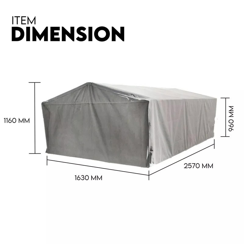 Load image into Gallery viewer, 8X5 BOX TRAILER CAGE CANVAS COVER (900mm) 3 FOOT Thick Rip Resistant Waterproof
