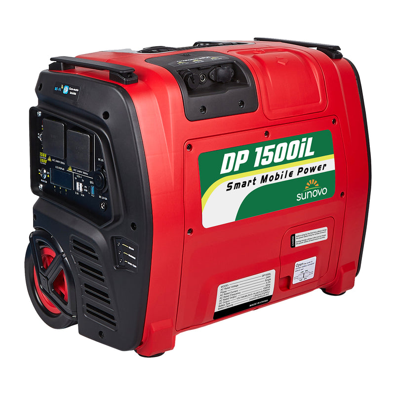 Load image into Gallery viewer, Sunovo 1500W Portable Power Station Solar Inverter Generator
