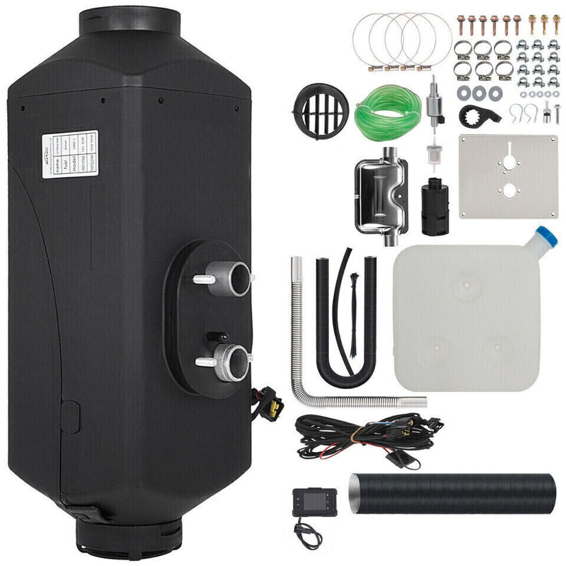 Load image into Gallery viewer, Diesel Air Heater 12V 5KW LCD Display Tank Remote Control Thermostat Caravan Motorhome 10L
