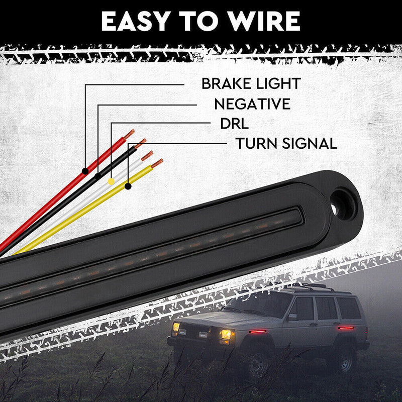 Load image into Gallery viewer, Trailer Tail Light Kit Pair Plug 7m 5 Core Wire Turn Signal 7 Pin Flat Plug Set
