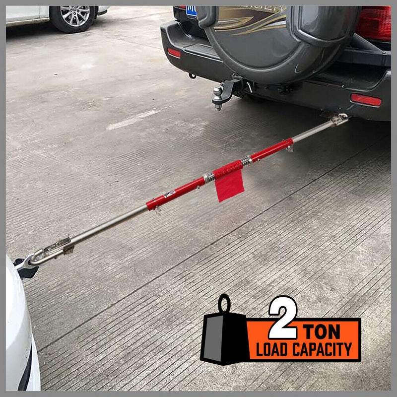 Load image into Gallery viewer, 3Pcs 2 Ton Trailer Hitch 186cm Heavy Duty Tow Bar 4wd Trailer Spring Buffer Au
