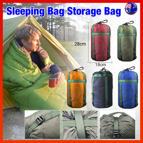 Waterproof Compression Stuff Sack Camping Storage Bag Outdoor Sleeping Bag - Army Green