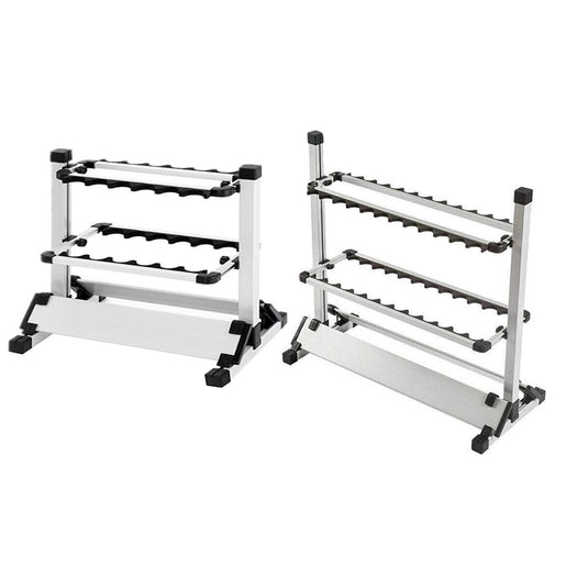 12/24 Hole Multi Functional Fishing Rod Holder Storage Rack Display Organizer - 12Holes