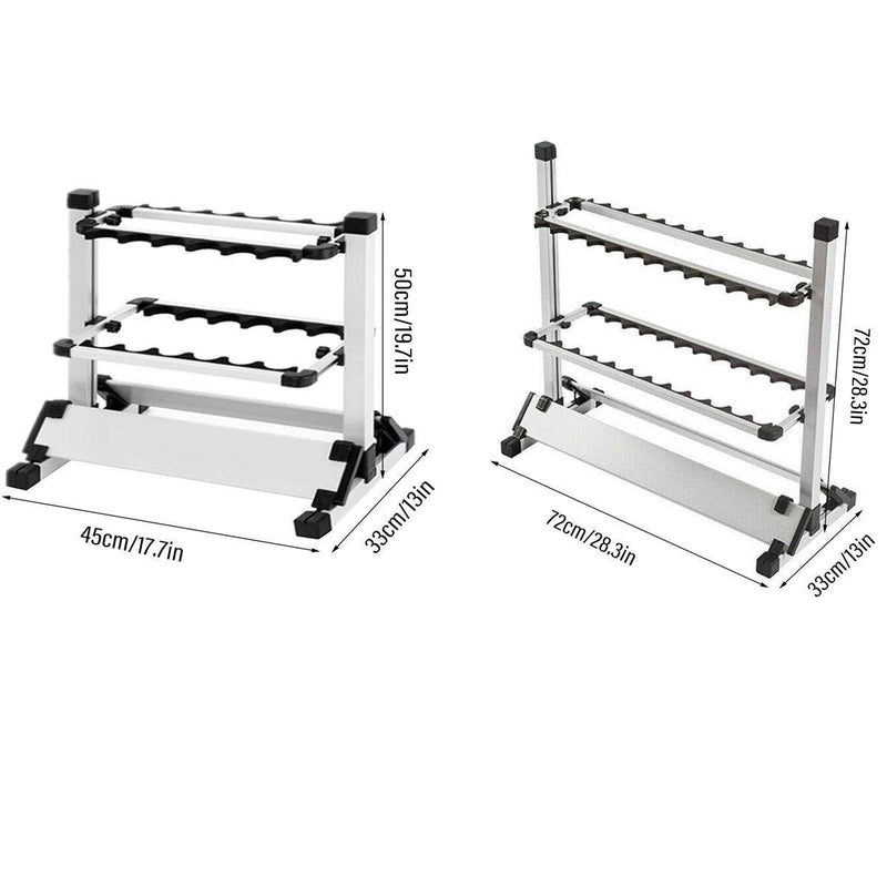 Load image into Gallery viewer, 12/24 Hole Multi Functional Fishing Rod Holder Storage Rack Display Organizer - 12Holes
