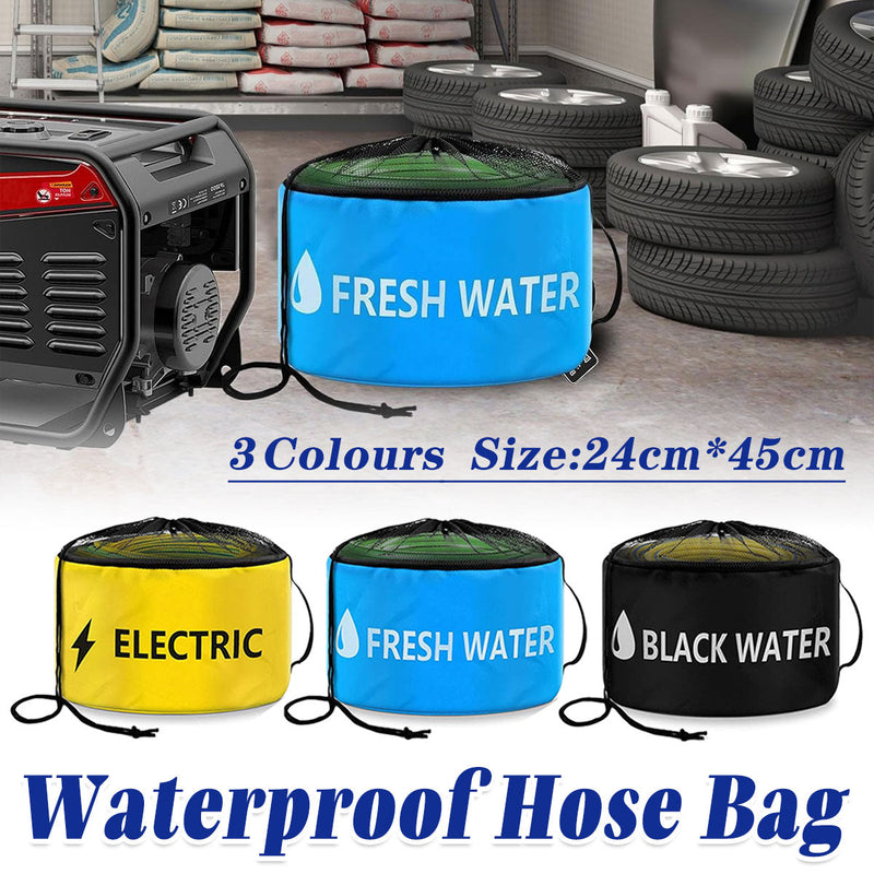 Load image into Gallery viewer, Hose Storage Bag Caravan Camping RV Cable Water Hose Electrical Cords Organizer - Yellow
