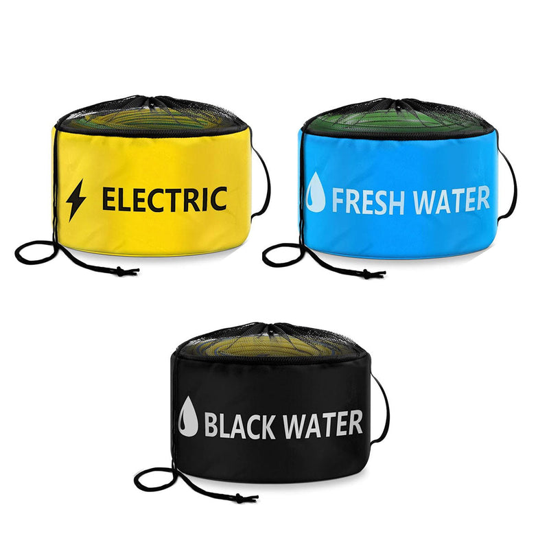 Load image into Gallery viewer, Hose Storage Bag Caravan Camping RV Cable Water Hose Electrical Cords Organizer - Yellow
