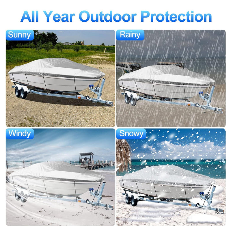 Load image into Gallery viewer, Outdoor V Yacht Dust Cover Waterproof Sun Protection Boat Hull Cover Rain Shield
