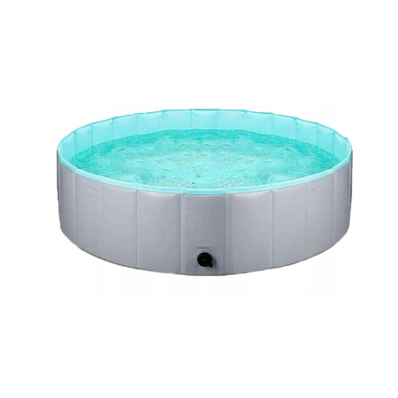 Load image into Gallery viewer, Pet Swimming Pool Foldable Portable Pool for Dogs Outdoor Summer Play - Grey-80x20cm
