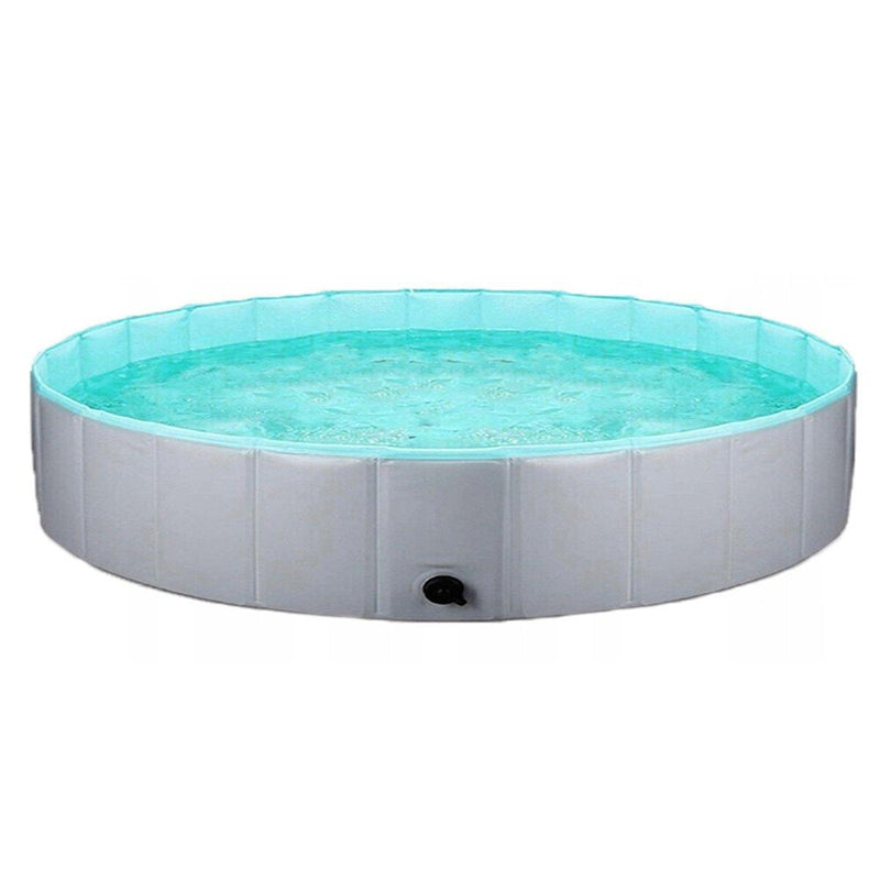 Load image into Gallery viewer, Pet Swimming Pool Foldable Portable Pool for Dogs Outdoor Summer Play - Grey-80x20cm
