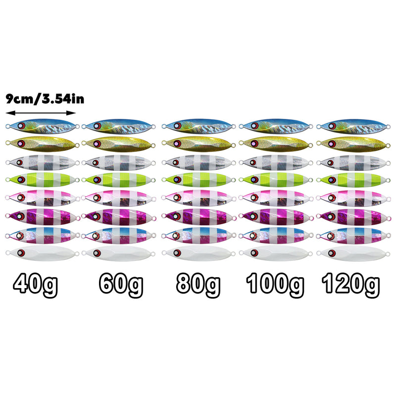 Load image into Gallery viewer, Fishing Lure Bait Set 8pcs Conical Boat Tackle Artificial Hard Bait Accessories - 100g
