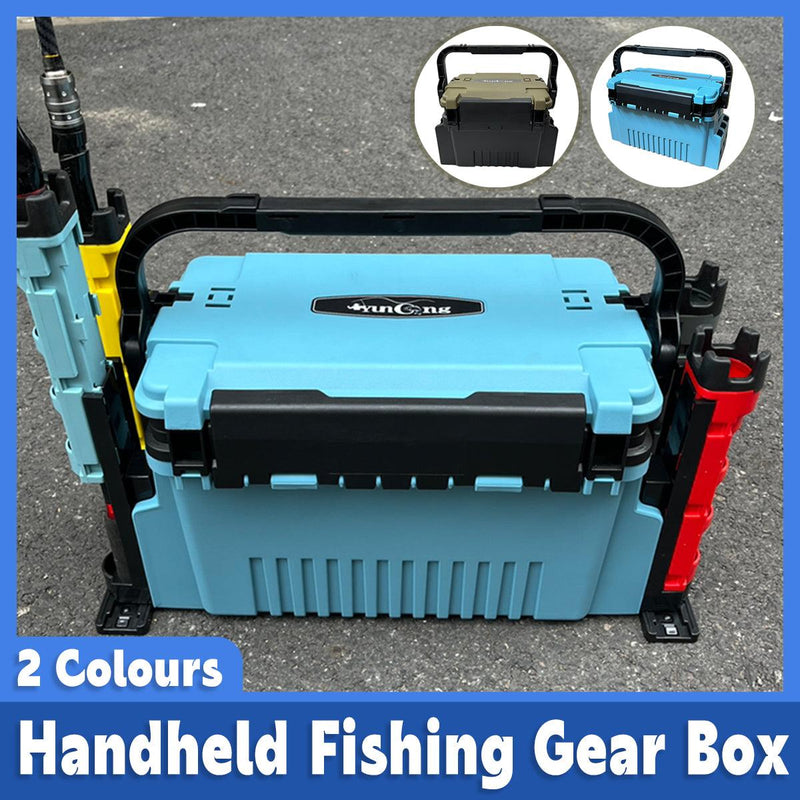 Load image into Gallery viewer, Multifunctional Fishing Tackle Box Portable Gear Storage Case Organizer Tool Box - Blue
