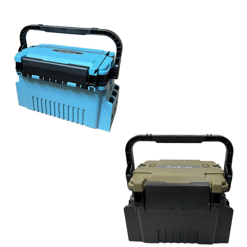 Load image into Gallery viewer, Multifunctional Fishing Tackle Box Portable Gear Storage Case Organizer Tool Box - Blue
