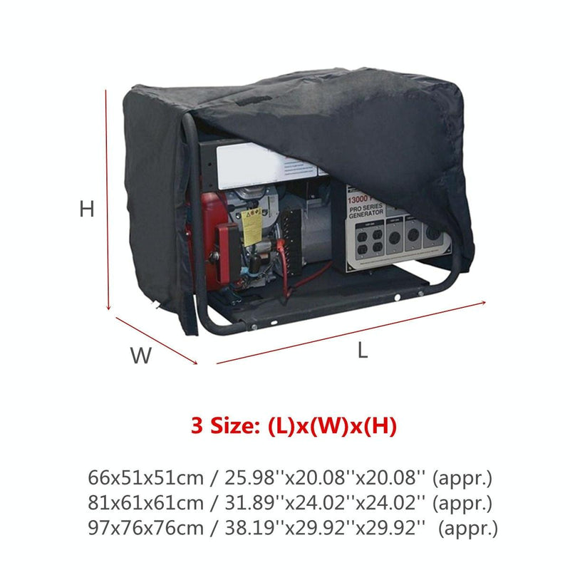 Load image into Gallery viewer, Waterproof Generator Cover - 97X76X76Cm - Black Oxford Cloth
