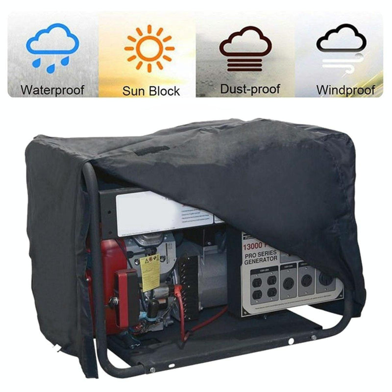 Load image into Gallery viewer, Waterproof Generator Cover - 97X76X76Cm - Black Oxford Cloth
