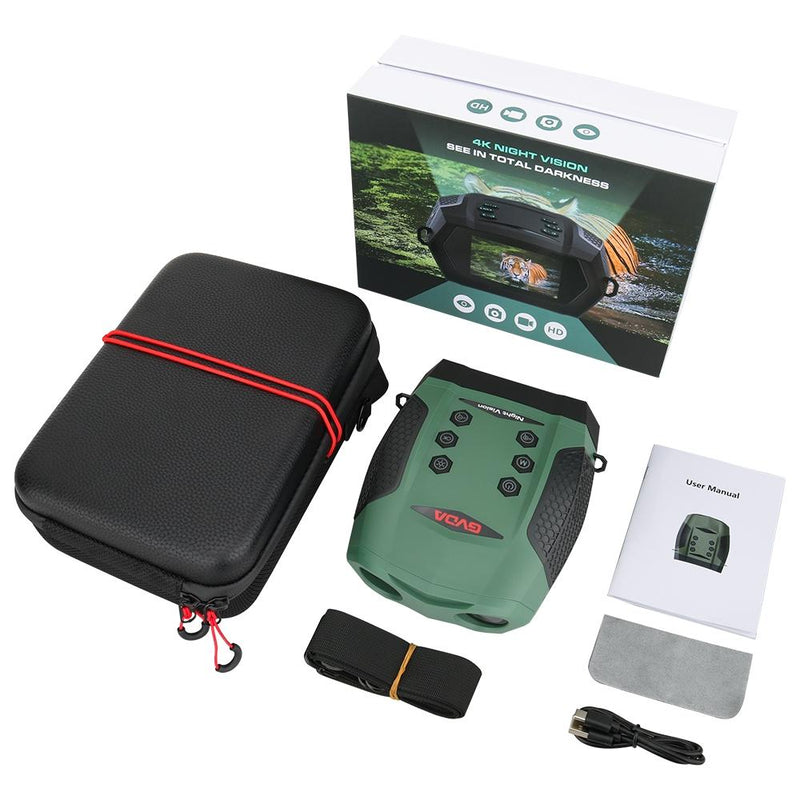 Load image into Gallery viewer, 3 Tft Screen Binoculars with 4k Infrared Night Vision - Gd903 - Green
