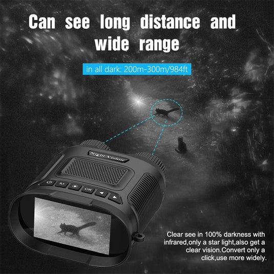 3 Digital Night Vision Binoculars with 3 Ips Screen - Green