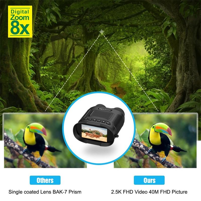 Load image into Gallery viewer, 3 Digital Night Vision Binoculars with 3 Ips Screen - Green

