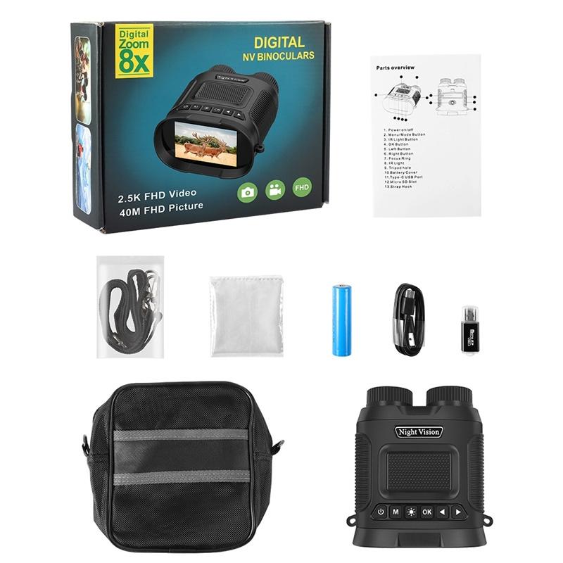 Load image into Gallery viewer, 3 Digital Night Vision Binoculars with 3 Ips Screen - Green
