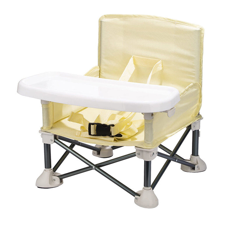 Load image into Gallery viewer, Vibe Geeks Foldable Camping and Dining Chair Outdoor Booster Seat for Toddlers - Khaki
