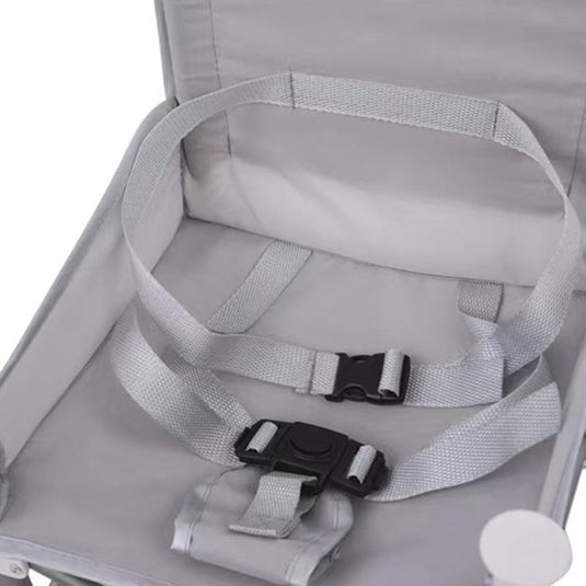 Vibe Geeks Foldable Camping and Dining Chair Outdoor Booster Seat for Toddlers - Khaki