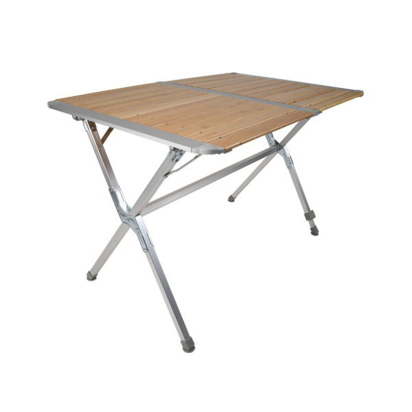 Load image into Gallery viewer, BlackWolf Bamboo Slat Camping Table Slatted Foldable Folding
