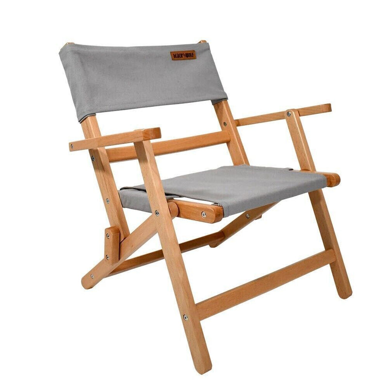 Load image into Gallery viewer, BlackWolf Shore Folding Beech Camping Portable Chair - Paloma Grey
