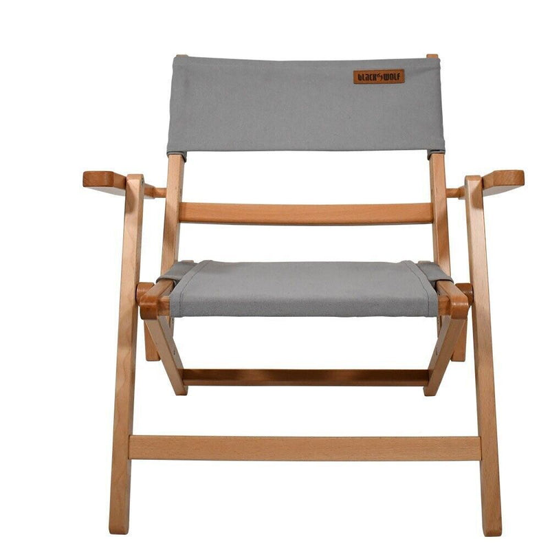 Load image into Gallery viewer, BlackWolf Shore Folding Beech Camping Portable Chair - Paloma Grey
