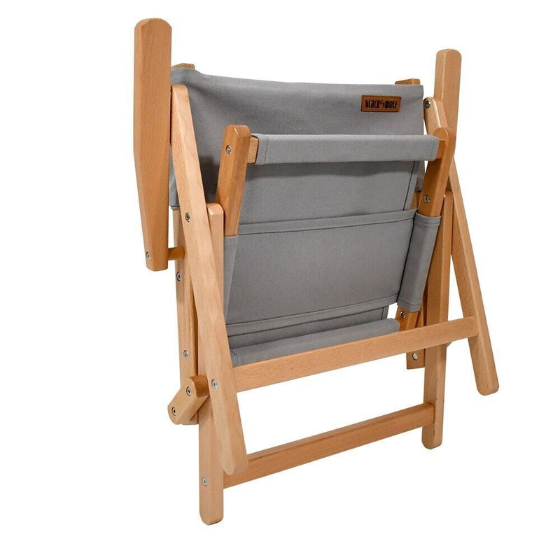 Load image into Gallery viewer, BlackWolf Shore Folding Beech Camping Portable Chair - Paloma Grey
