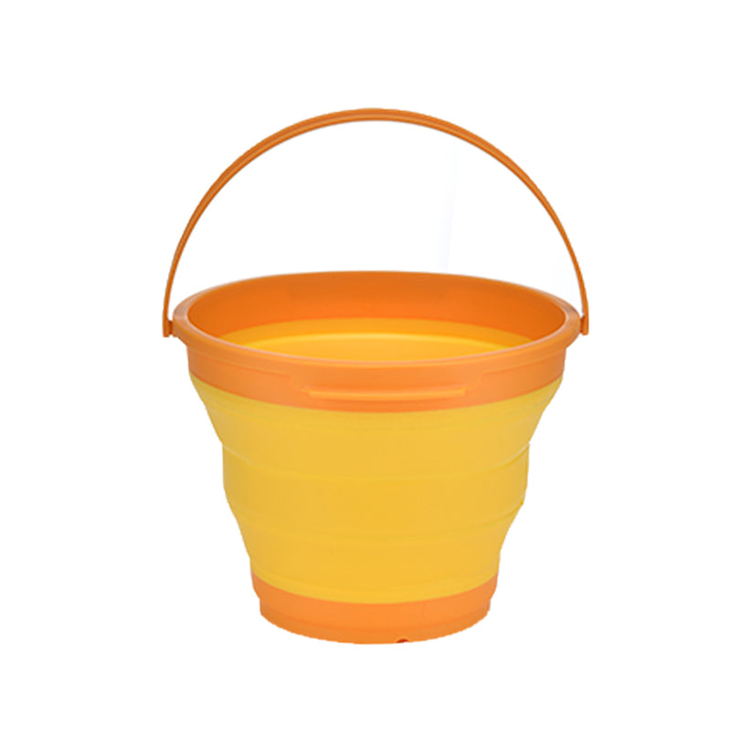 Load image into Gallery viewer, 7 Litre Foldable Collapsible Silicone Bucket for Home/Hiking/Camping/Fishing - Orange
