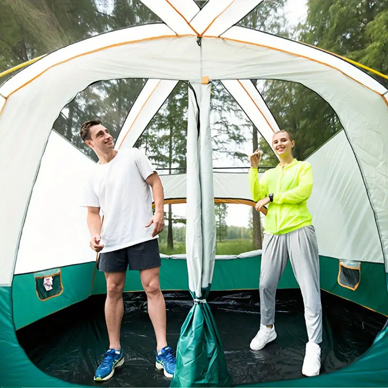 Load image into Gallery viewer, Tasman 3-5 Person Tent Camping Hiking Festival Pop Up Sleeping - Green
