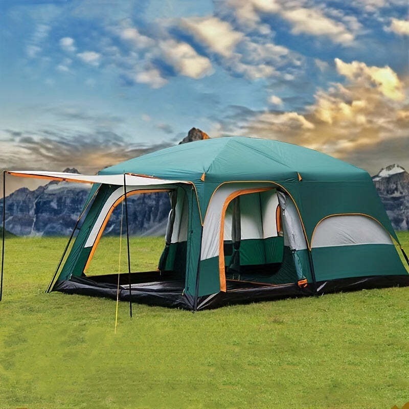 Load image into Gallery viewer, Tasman 3-5 Person Tent Camping Hiking Festival Pop Up Sleeping - Green
