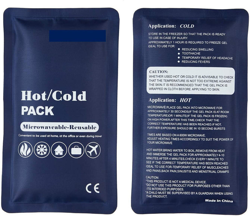 Load image into Gallery viewer, HOT COLD PACK Reusable First Aid Ice Heat Gel Packs Microwaveable Pain Relief
