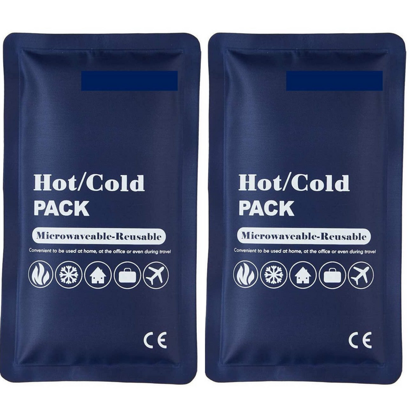 Load image into Gallery viewer, 2x HOT COLD PACK First Aid Reusable Ice Heat Gel Packs Microwaveable Relief
