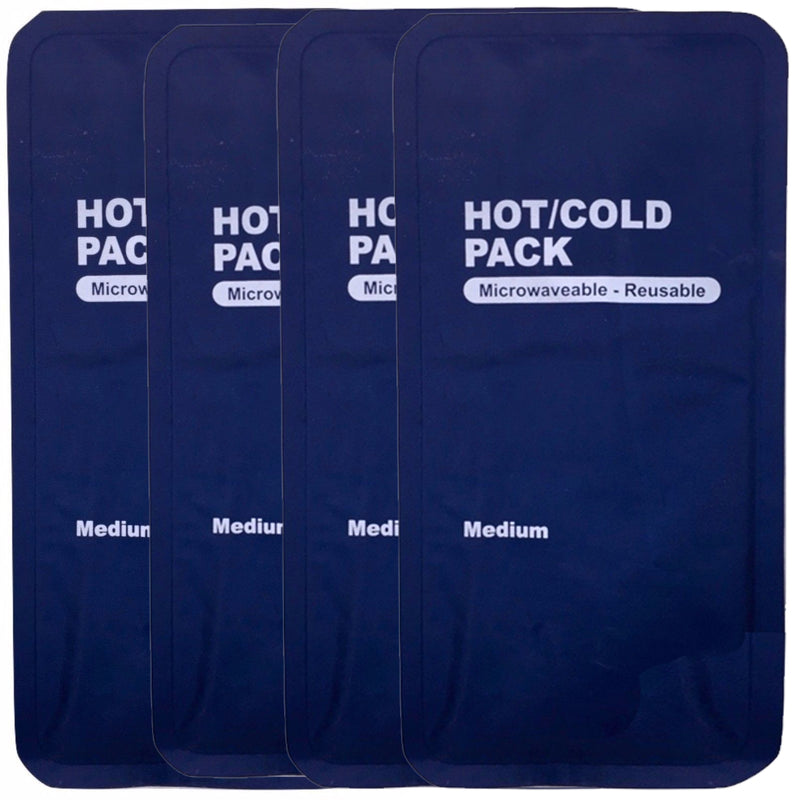 Load image into Gallery viewer, 4x HOT COLD PACK First Aid Reusable Ice Heat Gel Packs Microwaveable Relief Bulk
