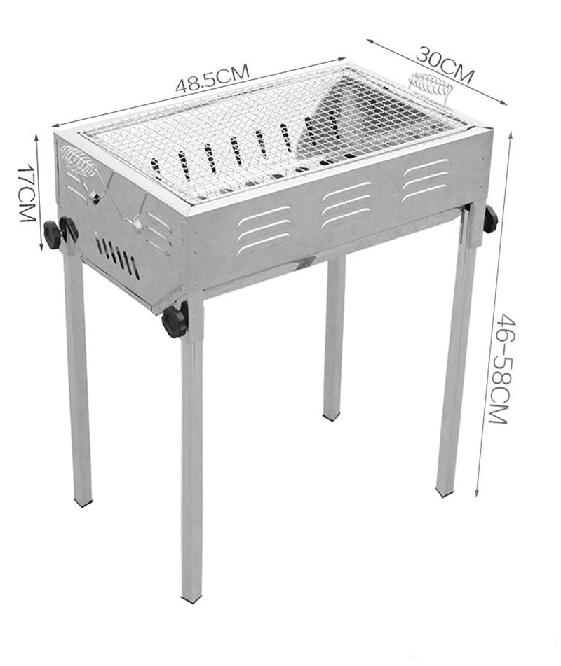 Load image into Gallery viewer, Stainless Steel Portable Outdoor BBQ Barbecue Grill Set Charcoal Kebab Picnic Camping Sets Medium
