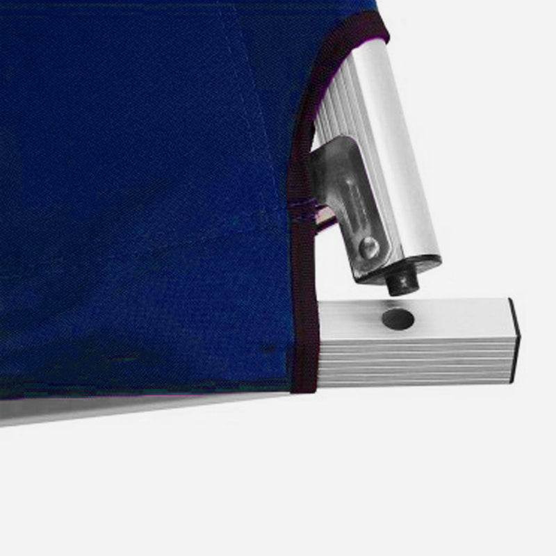 Load image into Gallery viewer, Camping Bed Folding Stretcher Light Weight w/ Carry Bag Camp Portable - blue
