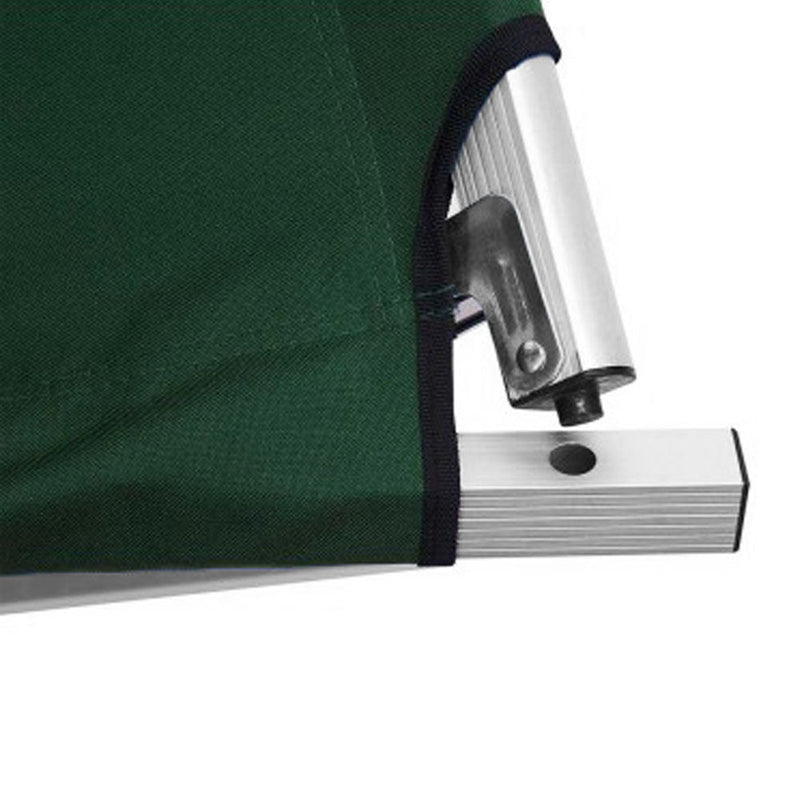 Load image into Gallery viewer, Camping Bed Folding Stretcher Light Weight w/ Carry Bag Camp Portable - green
