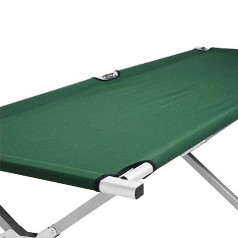 Load image into Gallery viewer, Camping Bed Folding Stretcher Light Weight w/ Carry Bag Camp Portable - green
